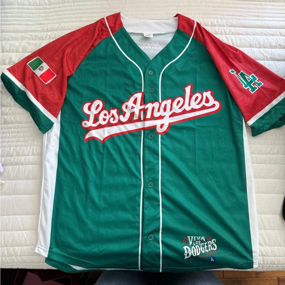 NWOT 🇲🇽Los Angeles Dodgers Viva Los Dodgers Jersey Medium - Picture 1 of 9